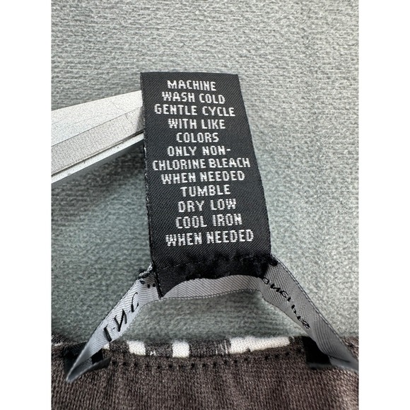 INC International Concepts Dress XL Print Sleeveless Brown White Casual - Picture 4 of 9